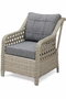 Hanah Home Conjunto de Jardín Rondi Gris Oscuro y Miel